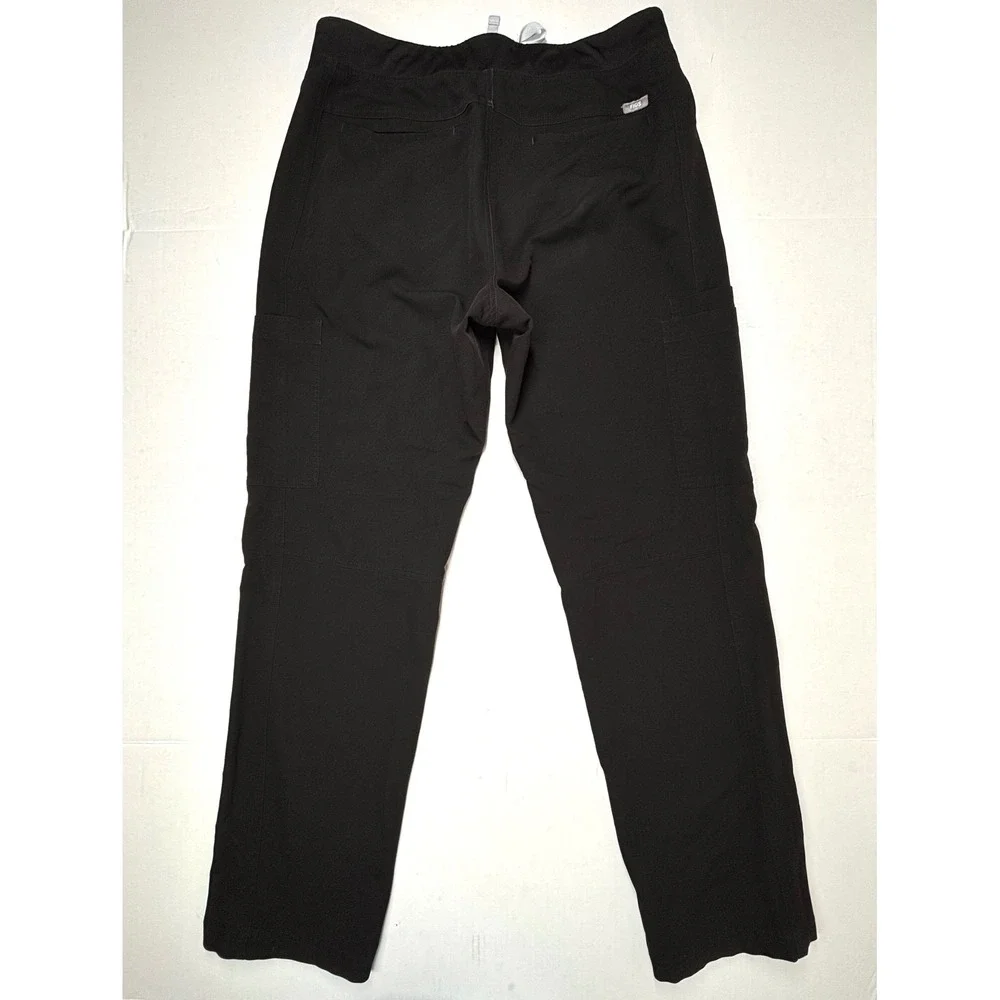FIGS AXIM Cargo Scrub Pants Mens Large‎ Black T2001 Technical Collection EUC